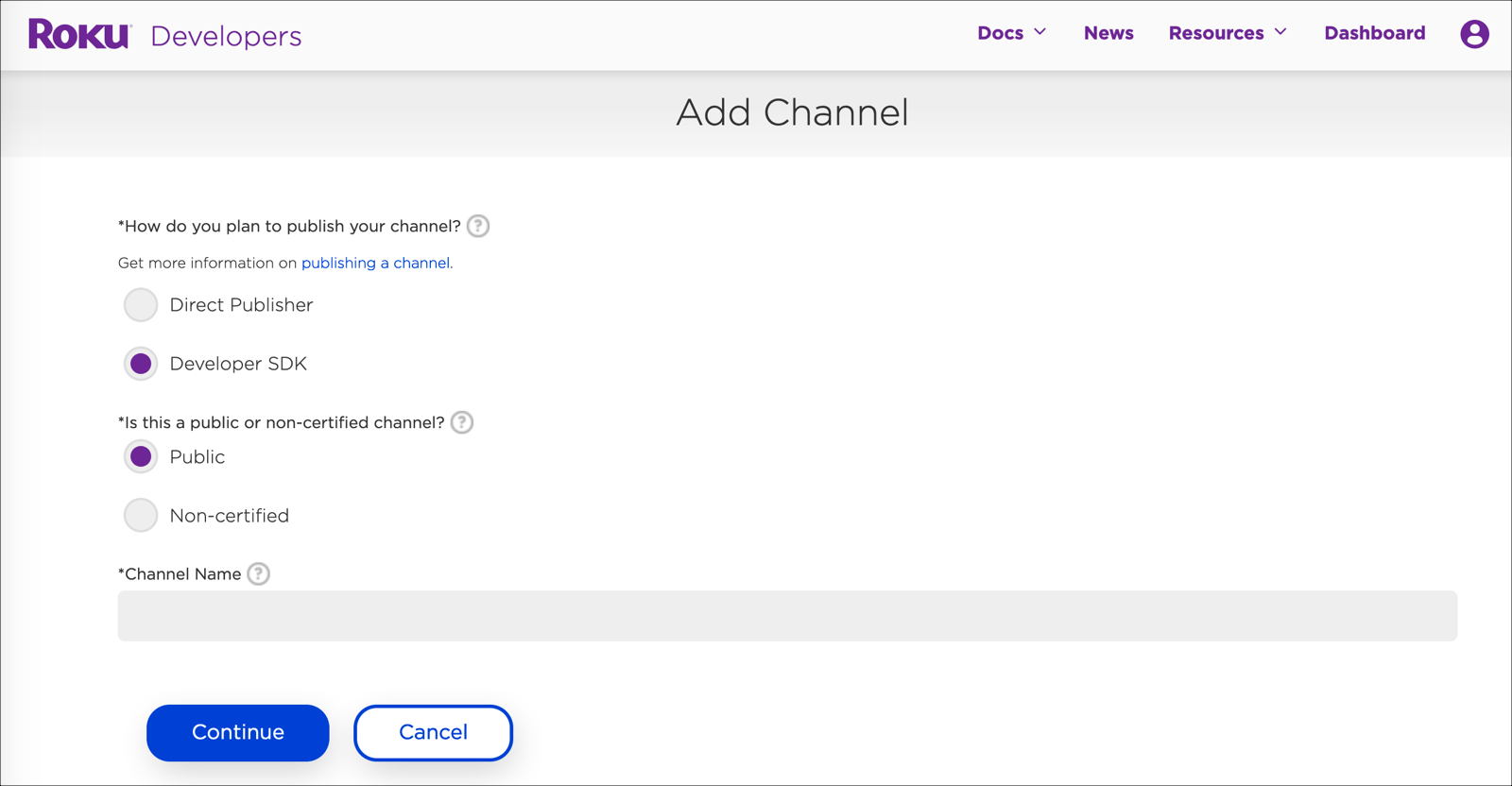 Canal SDK para desarrolladores
